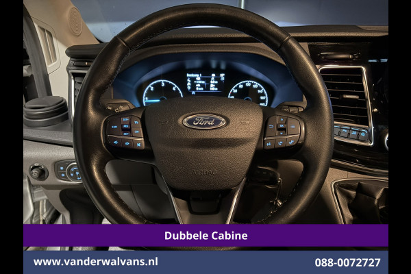 Ford Transit 2.0 TDCI 185pk L3H2 Dubbele Cabine Euro6 Airco | 5-Zits | Camera | Navigatie | Apple Carplay | LED | Xenon Android Auto, Trekhaak, Cruisecontrol, Stoelverwarming, Verwarmde Voorruit, Parkeersensoren