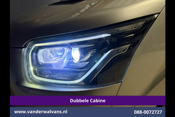 Ford Transit 2.0 TDCI 185pk L3H2 Dubbele Cabine Euro6 Airco | 5-Zits | Camera | Navigatie | Apple Carplay | LED | Xenon Android Auto, Trekhaak, Cruisecontrol, Stoelverwarming, Verwarmde Voorruit, Parkeersensoren