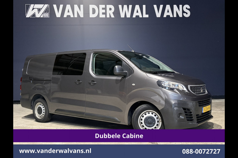 Peugeot Expert 2.0 BlueHDI 123pk L3H1 Dubbele Cabine Euro6 Airco | 5-Zits | 2500kg Trekhaak Cruisecontrol, Parkeersensoren