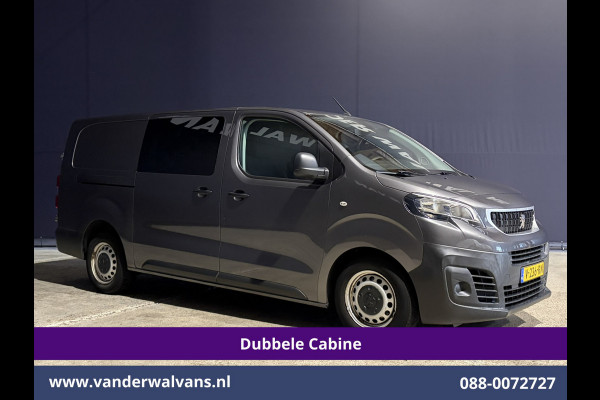 Peugeot Expert 2.0 BlueHDI 123pk L3H1 Dubbele Cabine Euro6 Airco | 5-Zits | 2500kg Trekhaak Cruisecontrol, Parkeersensoren