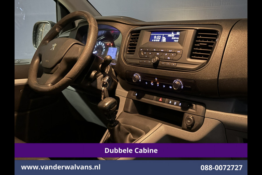 Peugeot Expert 2.0 BlueHDI 123pk L3H1 Dubbele Cabine Euro6 Airco | 5-Zits | 2500kg Trekhaak Cruisecontrol, Parkeersensoren
