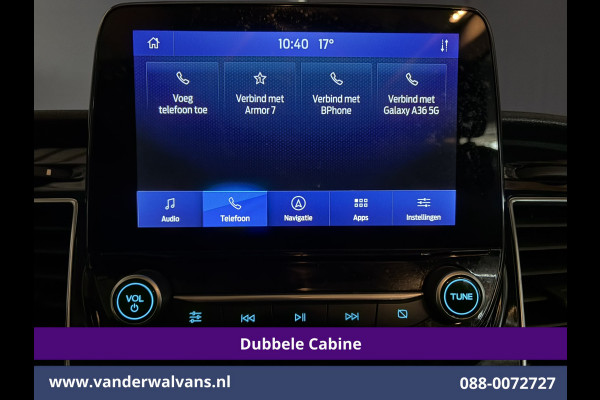 Ford Transit 2.0 TDCI 131pk L3H2 Dubbele Cabine Euro6 Airco | Xenon | 5-Zits | Navigatie | LED | Apple Carplay Cruisecontrol, Android Auto, Parkeersensoren, LM Velgen