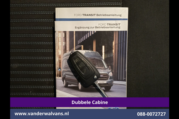 Ford Transit 2.0 TDCI 131pk L3H2 Dubbele Cabine Euro6 Airco | Xenon | 5-Zits | Navigatie | LED | Apple Carplay Cruisecontrol, Android Auto, Parkeersensoren, LM Velgen
