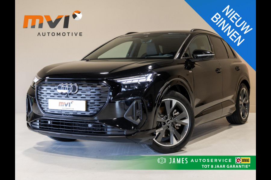 Audi Q4 e-tron 40 S-Line Competition 77 kWh SOH 93% / 204pk / Achteruitrij camera / Ruitjesbekleding / Head-up display /