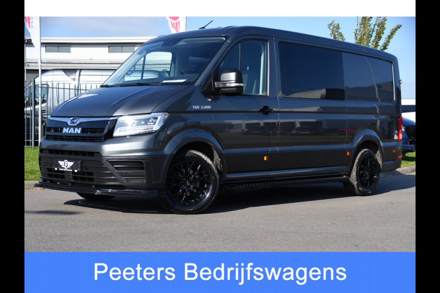 MAN TGE 3.180 35 2.0 L3H2 DC PB Edition Camera, Cruise, Carplay, LED, 177pk, Automaat, Sensoren, Multimedia, Uniek!