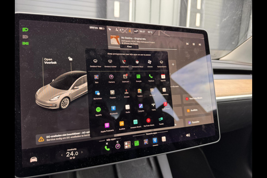 Tesla Model 3 Long Range AWD 75 kWh | SOH: 90,4% | Full Self-Driving Capability Pack | V+A stoel & stuur verwarming |