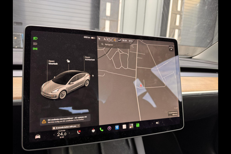 Tesla Model 3 Long Range AWD 75 kWh | SOH: 90,4% | Full Self-Driving Capability Pack | V+A stoel & stuur verwarming |