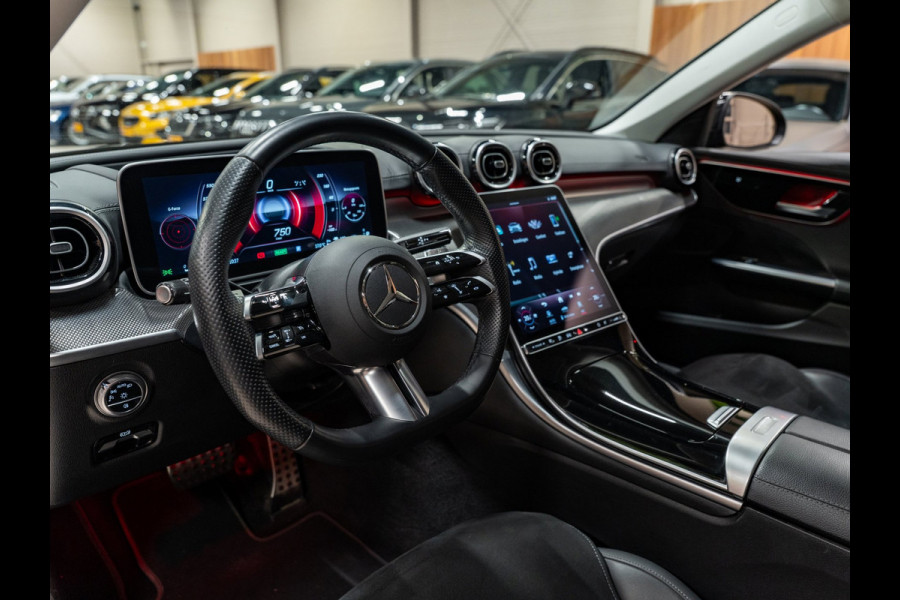 Mercedes-Benz C-Klasse Estate 300e AMG Line Business, Night Pakket, Plug-In, Ambiënte Light, Apple Carplay, Cruise, Cam, PDC, Navi