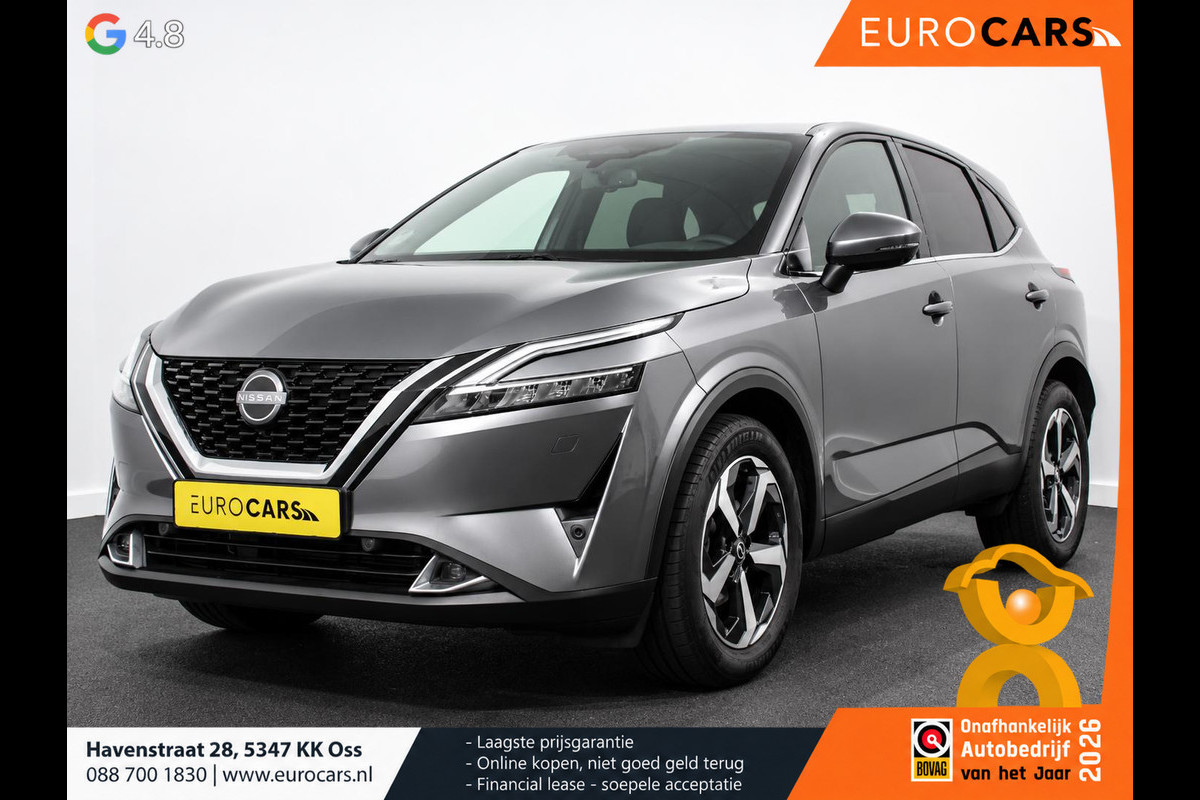 Nissan QASHQAI 1.3 MHEV DIG-T 158pk Xtronic Tekna Navigatie Apple Carplay/Android Auto Parkeersensoren 360 camera Adaptieve cruise control Head-up Display Blind Spot Assist Elektrische achterklep Elektrische bestuurderstoel Stoel-en stuurverwarming Ledverlichting Climate Control