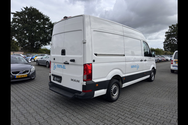 MAN eTGE Basis 36 kWh Aut. *HEATPUMP | NAVI-FULLMAP | AIRCO | CRUISE | 3-PERS | CAMERA | HEATED-ERGO-SEATS | PDC | DAB | WIFI | FULL-LED | CCS-FASTLOADER*