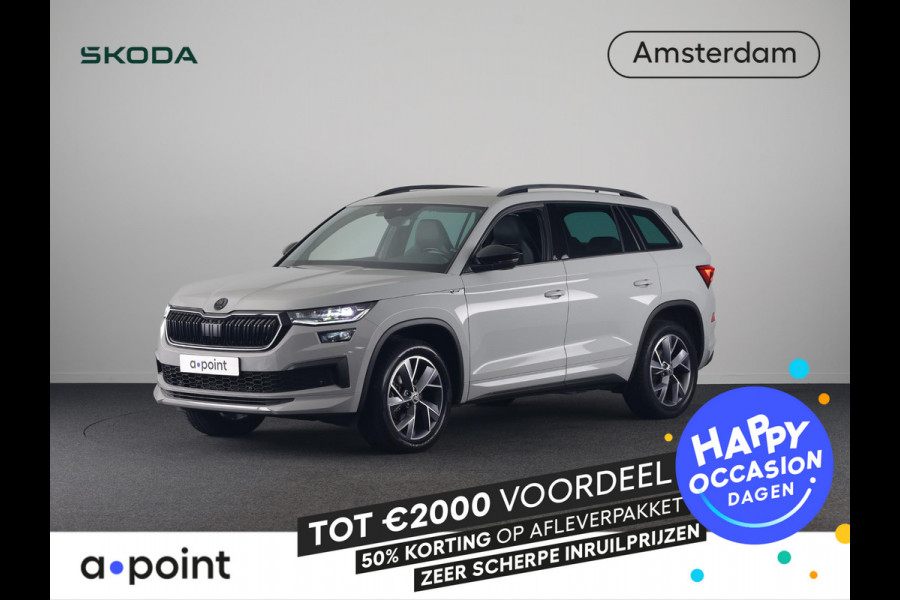 Škoda Kodiaq 1.5 TSI Sportline Business 150 pk Automaat (DSG) | Navigatie | Parkeersensoren | Achteruitrijcamera | Alcantara bekleding | Stoelverwarming | Elektr. Achterklep | Apple carplay / Android auto |