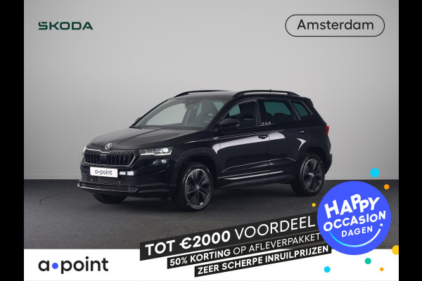 Škoda Karoq 1.5 TSI ACT Sportline Business 150 pk Automaat (DSG) | Verlengde garantie | Navigatie via App | Parkeersensoren | Achteruitrijcamera | Adaptieve cruise control | Stoelverwarming v/a | Verwarmde voorruit |