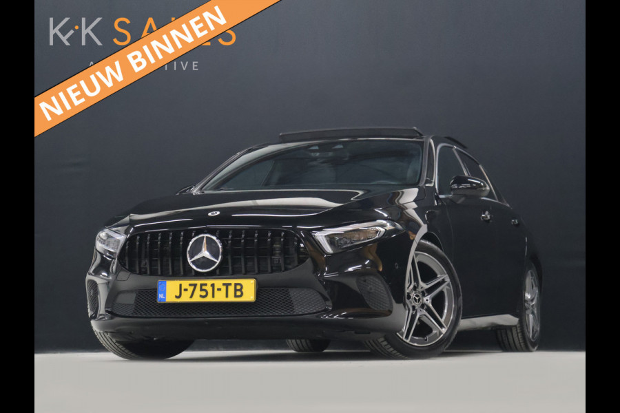 Mercedes-Benz A-Klasse 180 Business Solution Luxury [SCHUIFKANTELDAK, SFEERVERLICHTING, STOELVERWARMING, CRUISE CONTROL, MEMORY SEATS, CAMERA, PDC V+A, DIGITAL DASH, LEDER, BLUETOOTH, NAVIGATIE, CLIMATE CONTROL, NIUEWSTAAT]