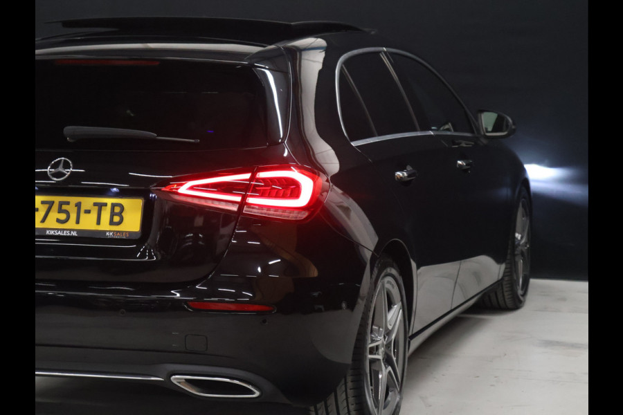 Mercedes-Benz A-Klasse 180 Business Solution Luxury [SCHUIFKANTELDAK, SFEERVERLICHTING, STOELVERWARMING, CRUISE CONTROL, MEMORY SEATS, CAMERA, PDC V+A, DIGITAL DASH, LEDER, BLUETOOTH, NAVIGATIE, CLIMATE CONTROL, NIUEWSTAAT]