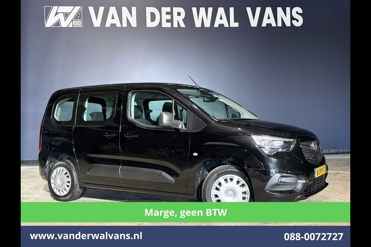 Opel Combo Life 1.2 Turbo *Marge, geen BTW* Automaat 5 Persoons Benzine L1H1 Euro6 Airco | 5-Zits | Navigatie | Apple Carplay Android Auto, Cruisecontrol, Trekhaak, Parkeersensoren, Achterklep