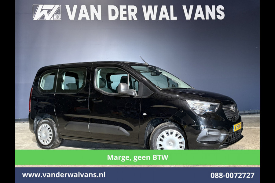 Opel Combo Life 1.2 Turbo *Marge, geen BTW* Automaat 5 Persoons Benzine L1H1 Euro6 Airco | 5-Zits | Navigatie | Apple Carplay Android Auto, Cruisecontrol, Trekhaak, Parkeersensoren, Achterklep