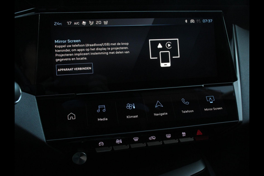 Peugeot 408 1.2 PureTech 130pk Automaat Allure Pack Electrische stoelverstelling LV stoelverwarming Camera Navigatie Climate Control Dab Led Parkeer sensoren Apple Carplay/ Android Auto