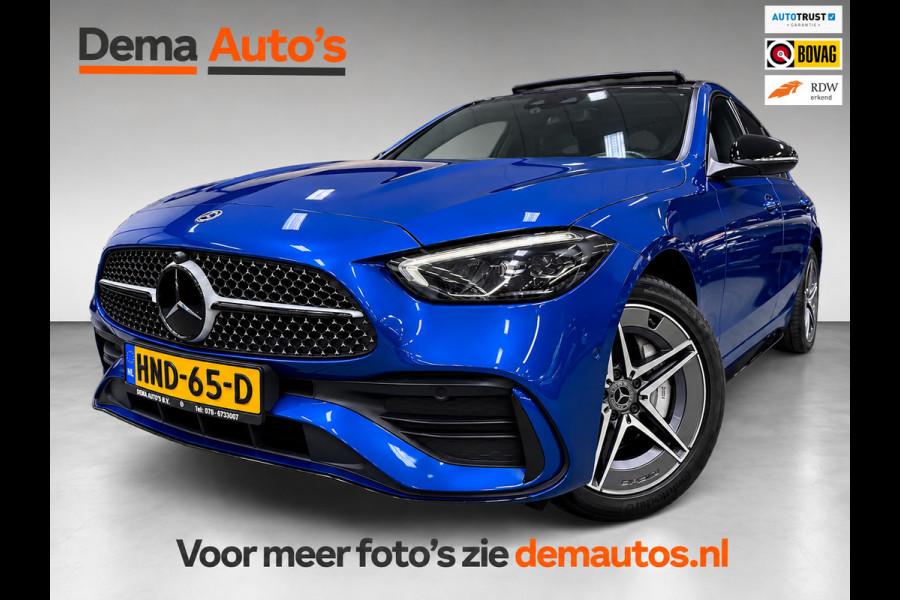 Mercedes-Benz C-Klasse 300 e AMG BLACK-LINE 313PK SOH-TEST/LUCHTVERING/PANO/V-COCKPIT/NAVI/DAB/CARPLAY/CAM///