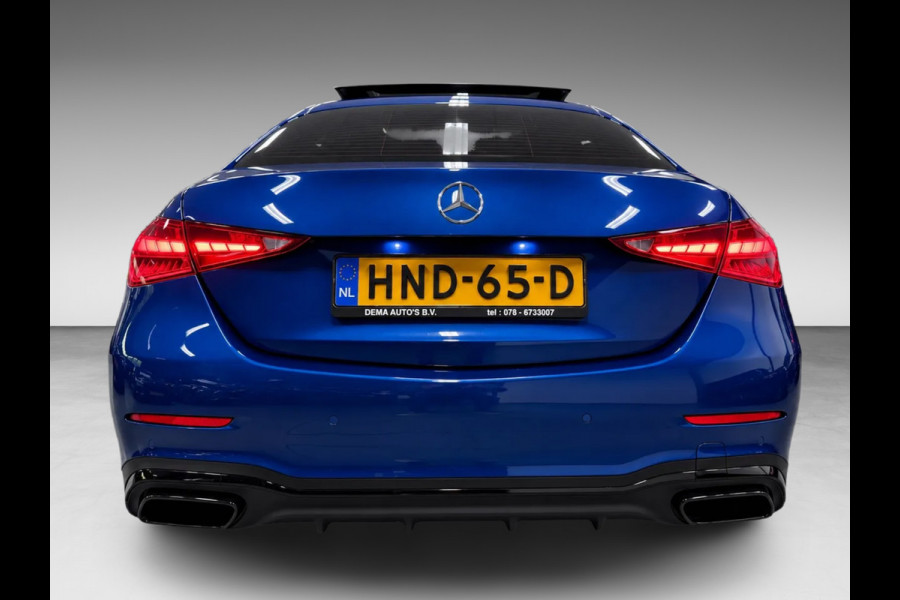 Mercedes-Benz C-Klasse 300 e AMG BLACK-LINE 313PK SOH-TEST/LUCHTVERING/PANO/V-COCKPIT/NAVI/DAB/CARPLAY/CAM///