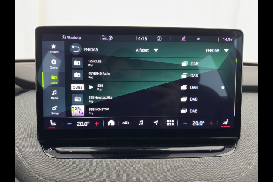 Škoda ENYAQ iV 80 (INCL-BTW) *AUT | LEATHER-FABRIC | FULL-LED | DIGI-COCKPIT | CAMERA | KEYLESS | NAVI-FULLMAP | AMBIENTLIGHT | ECC | HEATED-COMFORTSEATS | DAB+ | PDC | CRUISE | CARPLAY | 17"ALU*