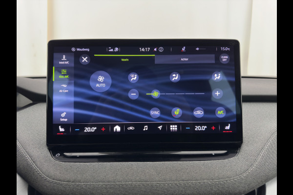 Škoda ENYAQ iV 80 (INCL-BTW) *AUT | LEATHER-FABRIC | FULL-LED | DIGI-COCKPIT | CAMERA | KEYLESS | NAVI-FULLMAP | AMBIENTLIGHT | ECC | HEATED-COMFORTSEATS | DAB+ | PDC | CRUISE | CARPLAY | 17"ALU*