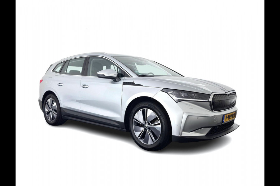 Škoda ENYAQ iV 80 (INCL-BTW) *AUT | LEATHER-FABRIC | FULL-LED | DIGI-COCKPIT | CAMERA | KEYLESS | NAVI-FULLMAP | AMBIENTLIGHT | ECC | HEATED-COMFORTSEATS | DAB+ | PDC | CRUISE | CARPLAY | 17"ALU*