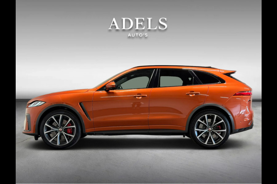 Jaguar F-Pace 5.0 P550 V8 SVR Speciale lak SVO Ultra Metallic Trekhaak Meridian Carbon Pano CameraDealer Onderhouden