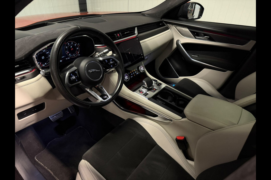 Jaguar F-Pace 5.0 P550 V8 SVR Speciale lak SVO Ultra Metallic Trekhaak Meridian Carbon Pano CameraDealer Onderhouden