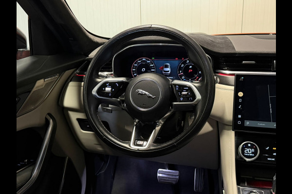 Jaguar F-Pace 5.0 P550 V8 SVR Speciale lak SVO Ultra Metallic Trekhaak Meridian Carbon Pano CameraDealer Onderhouden