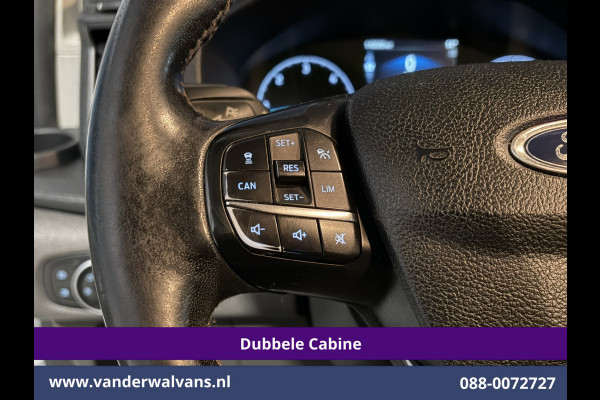 Ford Transit Custom 2.0 TDCI 131pk Automaat L2H1 Dubbele Cabine Euro6 Airco | 6-Zits | Camera | Navigatie | LED | Apple Carplay Cruisecontrol, Android Auto, Verwarmde Voorruit, Achterklep, Parkeersensoren, Bijrijdersbank