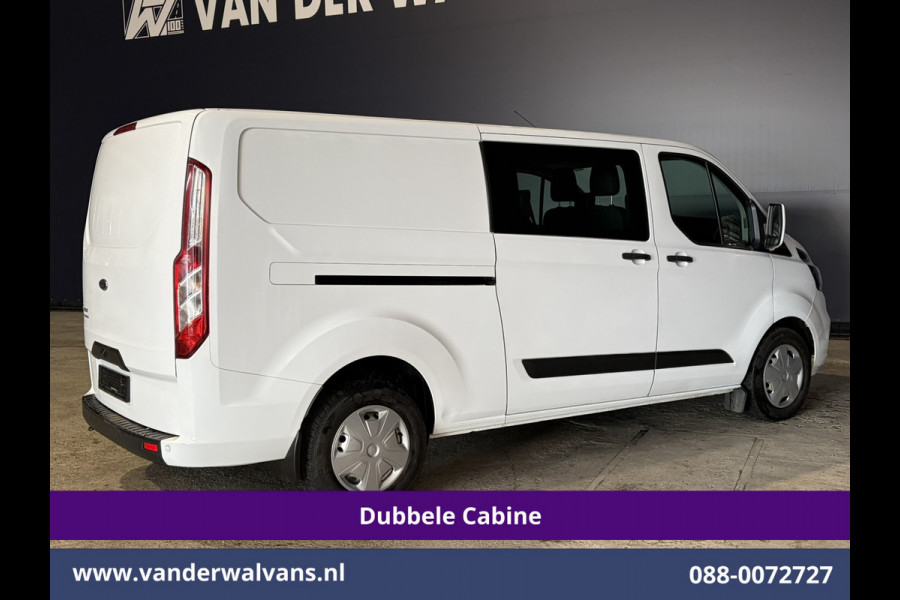 Ford Transit Custom 2.0 TDCI 131pk Automaat L2H1 Dubbele Cabine Euro6 Airco | 6-Zits | Camera | Navigatie | LED | Apple Carplay Cruisecontrol, Android Auto, Verwarmde Voorruit, Achterklep, Parkeersensoren, Bijrijdersbank