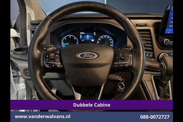 Ford Transit Custom 2.0 TDCI 131pk Automaat L2H1 Dubbele Cabine Euro6 Airco | 6-Zits | Camera | Navigatie | LED | Apple Carplay Cruisecontrol, Android Auto, Verwarmde Voorruit, Achterklep, Parkeersensoren, Bijrijdersbank