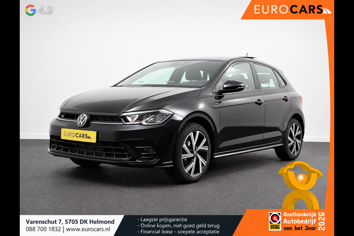 Volkswagen Polo 1.0 TSI DSG R-Line Panorama dak Navigatie App Connect Climate Control Parkeer sensoren Camera Cruise control adaptive Lichtmetalen velgen