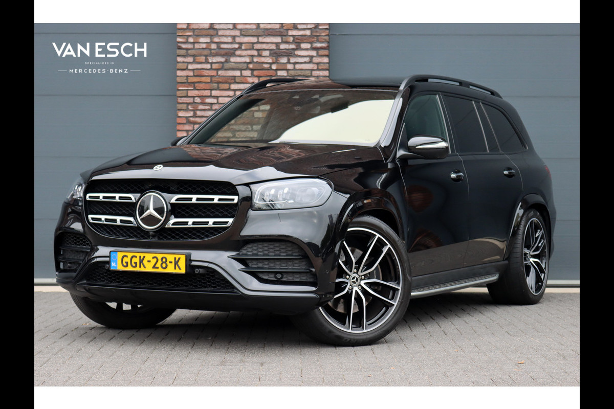 Mercedes-Benz GLS 400 d 4MATIC AMG Line Premium+ | 7pers | Luchtvering | Distronic+ | Massage | Stoelventilatie | Memory | Burmester | HUD | Trekhaak | Soft-Close | Vlakkenverwarming | Surround Camera |