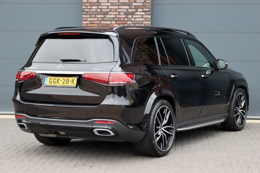 Mercedes-Benz GLS 400 d 4MATIC AMG Line Premium+ | 7pers | Luchtvering | Distronic+ | Massage | Stoelventilatie | Memory | Burmester | HUD | Trekhaak | Soft-Close | Vlakkenverwarming | Surround Camera |