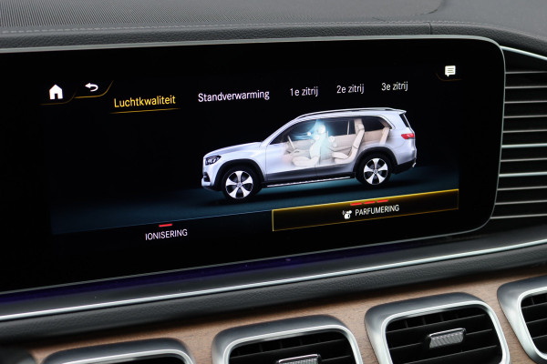 Mercedes-Benz GLS 400 d 4MATIC AMG Line Premium+ | 7pers | Luchtvering | Distronic+ | Massage | Stoelventilatie | Memory | Burmester | HUD | Trekhaak | Soft-Close | Vlakkenverwarming | Surround Camera |