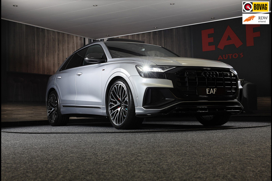 Audi Q8 55 TFSI Quattro RSQ8 Look / Carbon / RS Zetels / Acc / Lane Assist / Head Up / Dode Hoek / Open Panorama / Matrix / 23 Inc