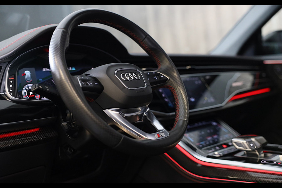 Audi Q8 55 TFSI Quattro RSQ8 Look / Carbon / RS Zetels / Acc / Lane Assist / Head Up / Dode Hoek / Open Panorama / Matrix / 23 Inc