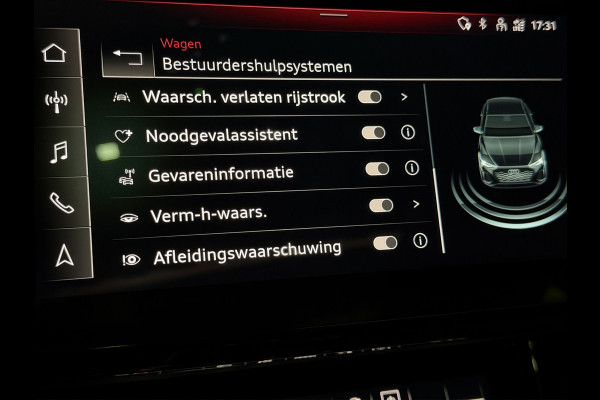 Audi Q8 Sportback e-tron 55 quattro S Comp 115 kWh|Pano|RS Stoelen|luchtvering|Stuur/Stoelverwarming
