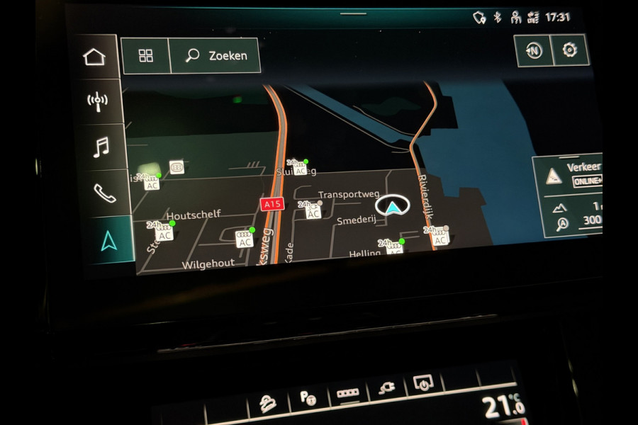 Audi Q8 Sportback e-tron 55 quattro S Comp 115 kWh|Pano|RS Stoelen|luchtvering|Stuur/Stoelverwarming