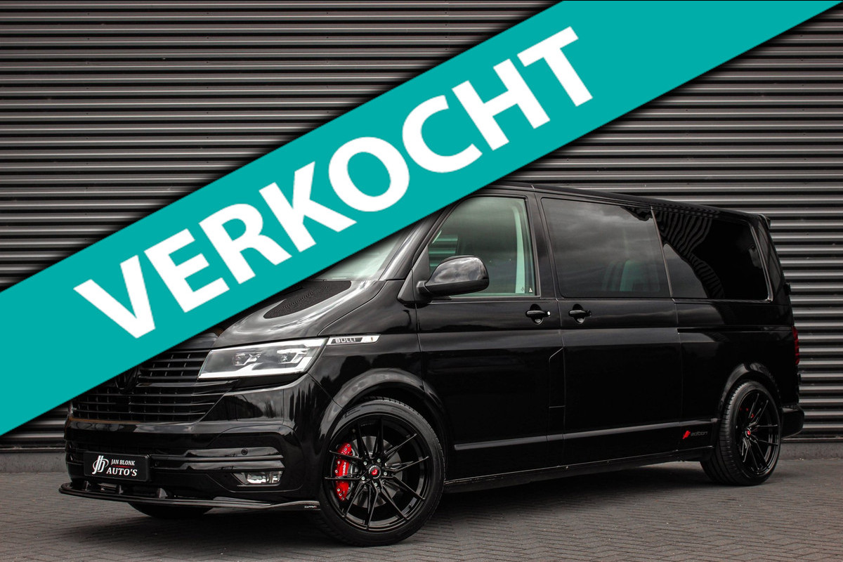 Volkswagen Transporter 2.0 TDI L2H1 204PK BULLI DC DUBBEL CABINE / JB-EDITION / FULL OPTIONS / LEDER BEKLEDING / FULL BLACK /APPLE