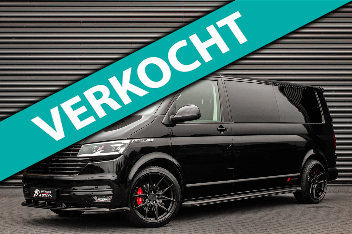 Volkswagen Transporter 2.0 TDI L2H1 150PK BULLI DC DUBBEL CABINE / JB-EDITION / FULL OPTIONS / LEDER BEKLEDING / FULL BLACK/ APPLE