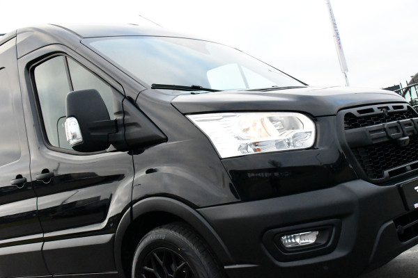 Ford Transit 350 2.0 TDCI L3H2 Black Edition Camera, Cruise, Caplay, Automaat, 130PK, Trekhaak, Multimedia, Sensoren, UNIEK!