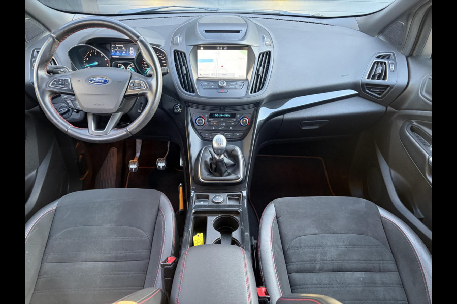 Ford Kuga 1.5 EcoBoost ST Line ✓2e Eigenaar✓Camera✓Carplay✓Navi✓Alcantara-Halfleder✓Clima✓Cruise✓6 Bak✓120pk✓18'' Lmv✓Keyless✓Pdc V+A✓Rijstrooksensor✓N.A.P✓Apk tot 03-2027