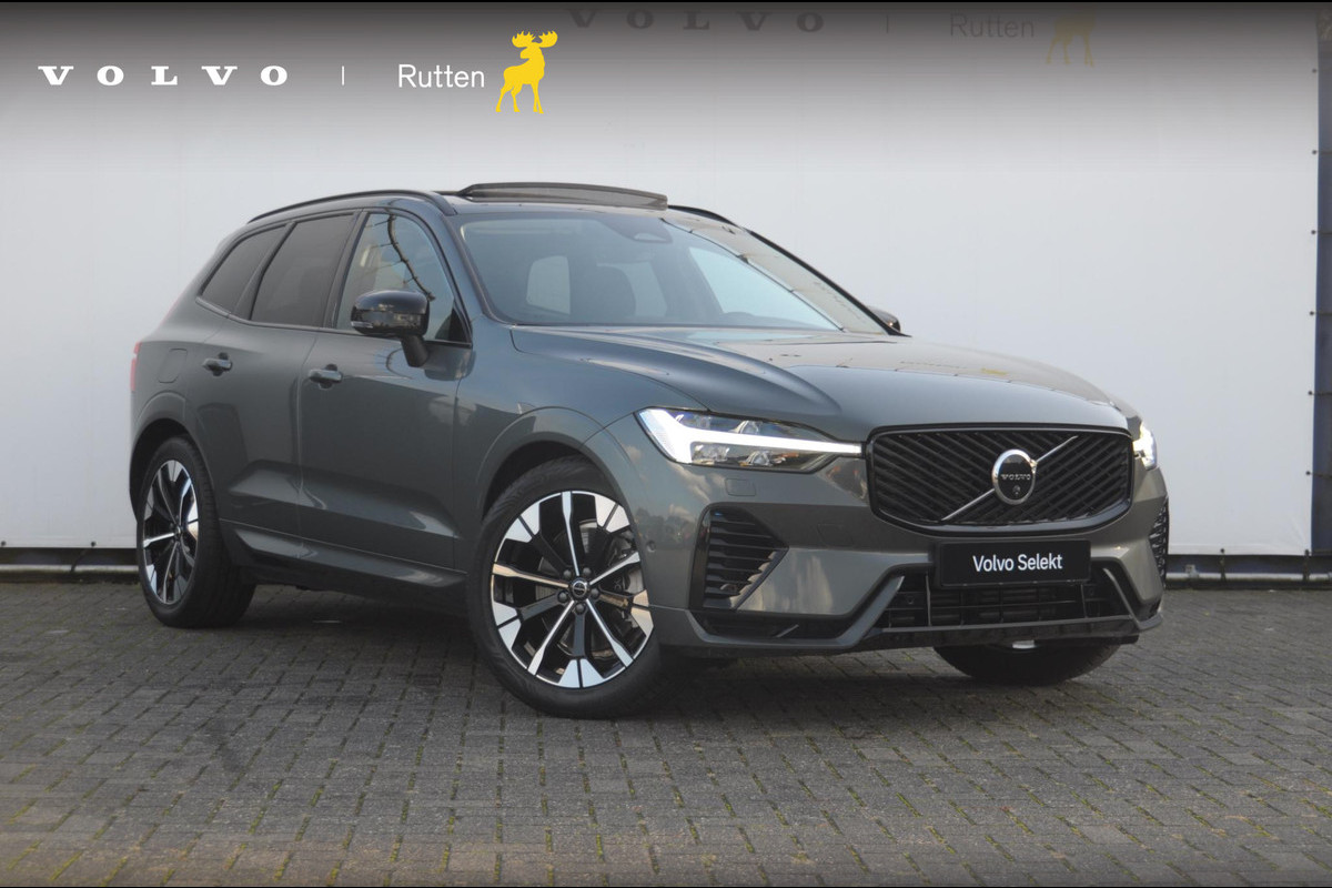 Volvo XC60 T6 350PK Automaat Plug-in hybrid AWD Ultra Dark Trekhaak / Luchtvering / Facelift/ Head-up display/ Harman Kardon audio/ BLIS/ Elektrischbedienbare stoelen met geheugen / Panoramadak/ Adaptive cruise control/ Pilot assist/ Apple Carplay/ Android auto/