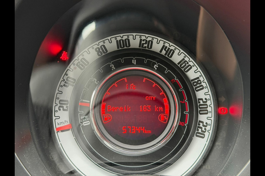 Fiat 500C 1.0 Hybrid Lounge (6-BAK, BLUETOOTH, MULTIMEDIA, PARKEERSENSOREN, CRUISE CONTROL, GOED ONDERHOUDEN, ETC!)
