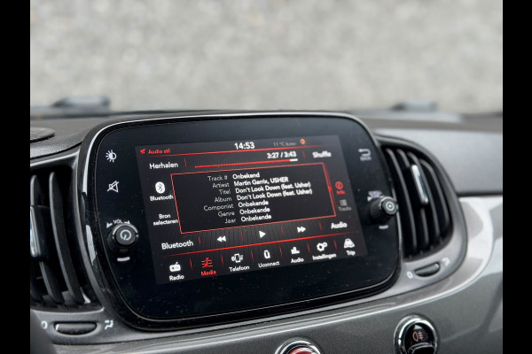 Fiat 500C 1.0 Hybrid Lounge (6-BAK, BLUETOOTH, MULTIMEDIA, PARKEERSENSOREN, CRUISE CONTROL, GOED ONDERHOUDEN, ETC!)