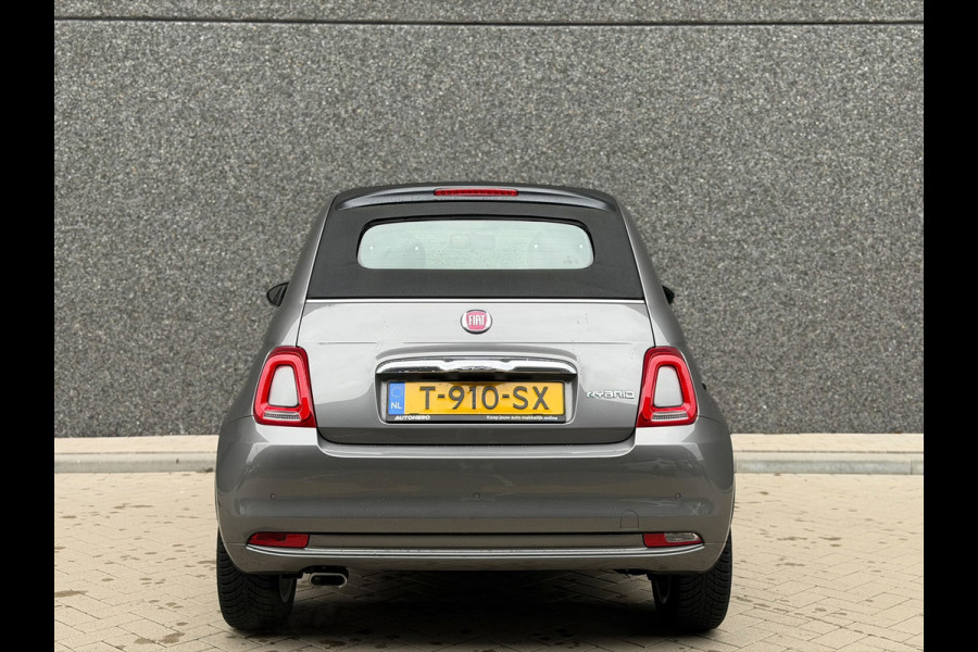 Fiat 500C 1.0 Hybrid Lounge (6-BAK, BLUETOOTH, MULTIMEDIA, PARKEERSENSOREN, CRUISE CONTROL, GOED ONDERHOUDEN, ETC!)