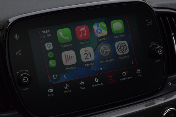 Fiat 500 80pk Turbo Lounge|Carplay|PDC|Clima|Cruise