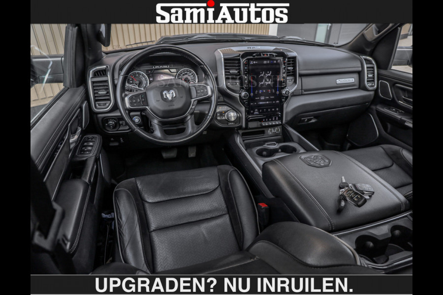 Dodge Ram SPORT 5.7 V8 402PK | €54950,- excl | LUCHTVERING | 2023 | PANODAK | GROOTSCHERM | DC | TOP KLEUR GRANITE | CREW CAB | DUBBELE CABINE | 5 PERSOONS |